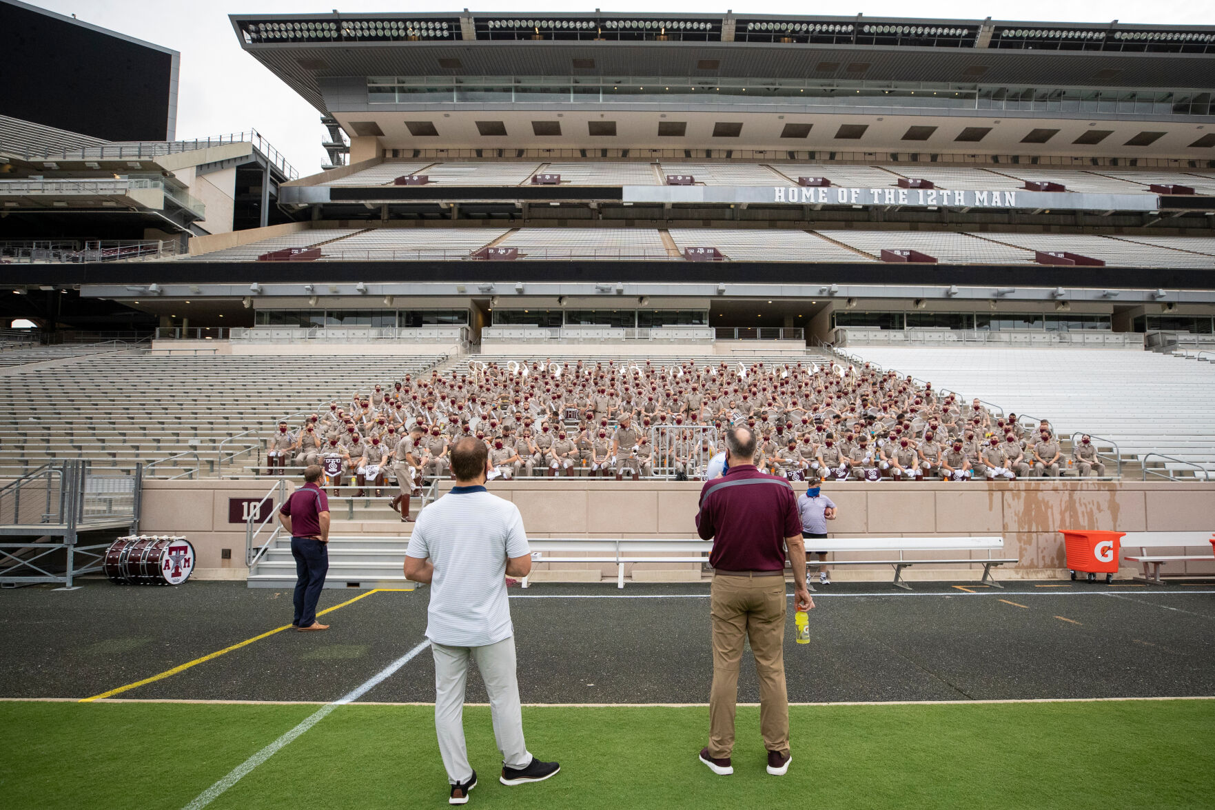 Aggie Band marches on Kyle Field